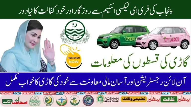 Punjab Free E-Taxi Scheme 2025 Complete Details for Registration