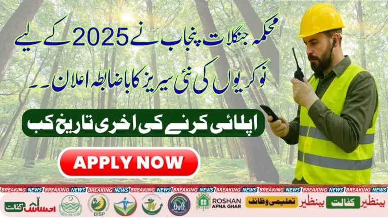Punjab Forest Department New Job Opportunities Today Announces