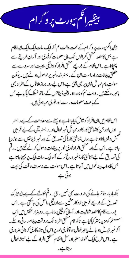 BISP Wallet SIM 8171 Check New Latest Information 