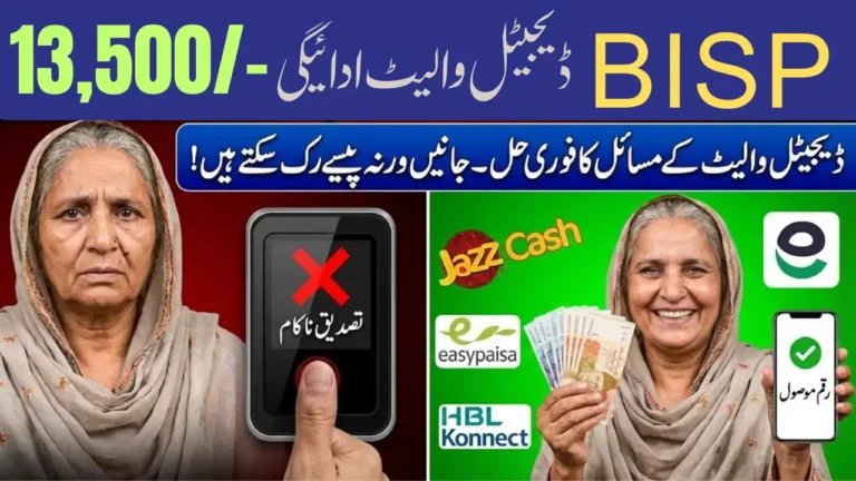 BISP Digital Wallet Payment Withdrawal Process Online