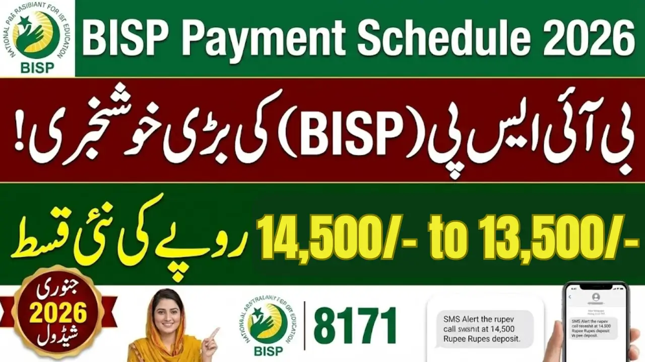 January 2026 Payment Dates & Good News Register Families BISP Payment Increase