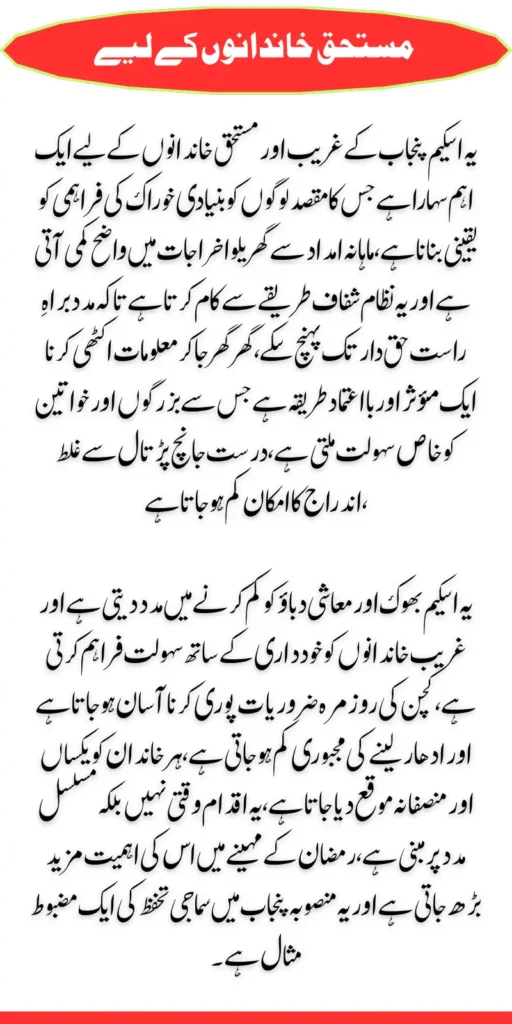 CM Punjab BOP Ration Card Scheme Check Online Step by Step