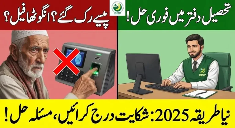 BISP Payment Complaint Process 2025 Through Nearest BISP Tehsil Office